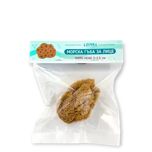 Морска гъба за лице Hard Head (3-3.5 см) неизбелвана 1 бр. Zoya Goes Pretty
