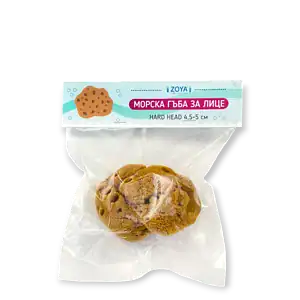 Морска гъба за лице Hard Head 4,5-5 см) неизбелвана 1 бр. Zoya Goes Pretty