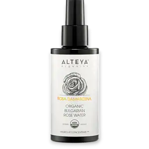 Био Розова вода 100 мл виолетово стъкло Alteya Organics