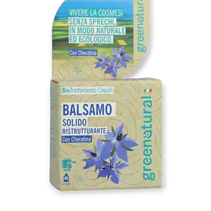 Твърд балсам за коса с Кератинови пептиди, 40 г Greenatural