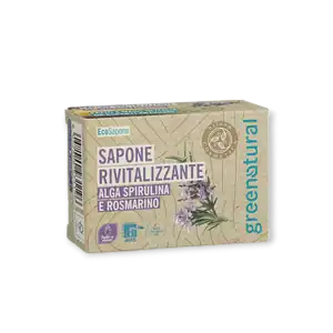 Ревитализиращ сапун Спирулина и розмарин 100 г Greenatural