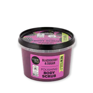 Полиращ пилинг за тяло Къпина и захар Organic Shop, 250 мл