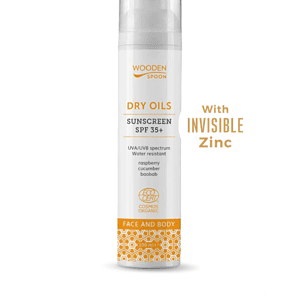 Wooden Spoon Слънцезащитен крем за лице и тяло “Dry oils” SPF 35+