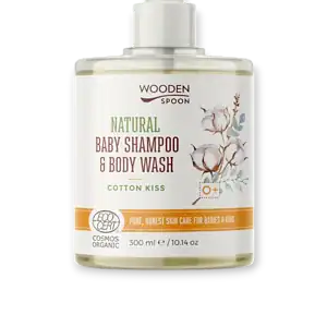Бебешки натурален шампоан за коса и тяло Cotton kiss