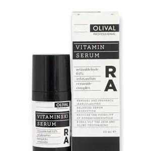 Нощен витаминен серум за лице RA, Olival, 30 мл