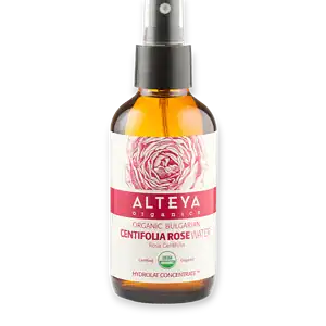 Био розова вода Роза Сентифолия 120/240 мл кафяво стъкло Alteya Organics