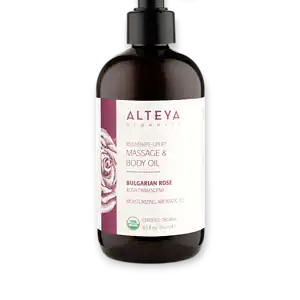 Био Масажно масло за тяло Роза 250 мл Aleya Organics