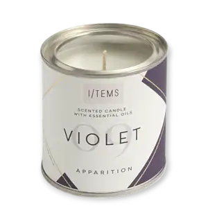 Ароматна свещ с етерични масла 09 VIOLET