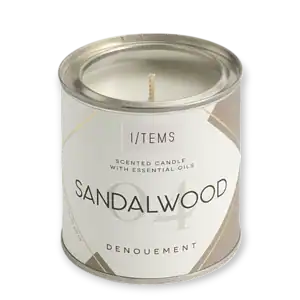 Ароматна свещ с етерични масла 04 SANDALWOOD