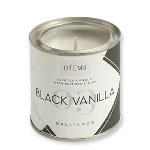 Ароматна свещ с етерични масла 03 BLACK VANILLA