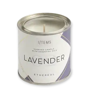 Ароматна свещ с етерични масла 02 LAVENDER