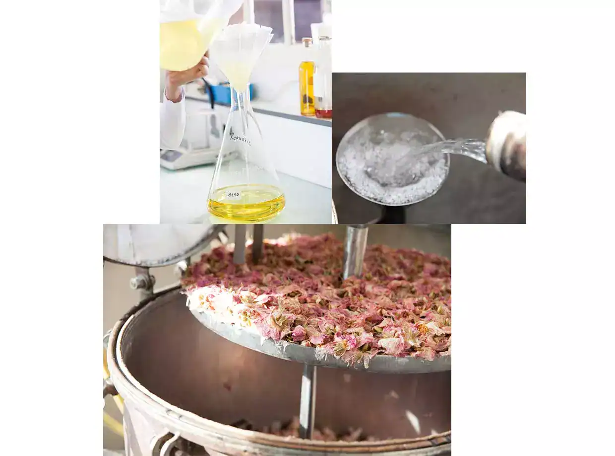 Ароматерапия - приложения и ползи Екологично производство и дестилация на розова вода и масла, използвани в козметиката и парфюмерията, чрез традиционни техники в България.